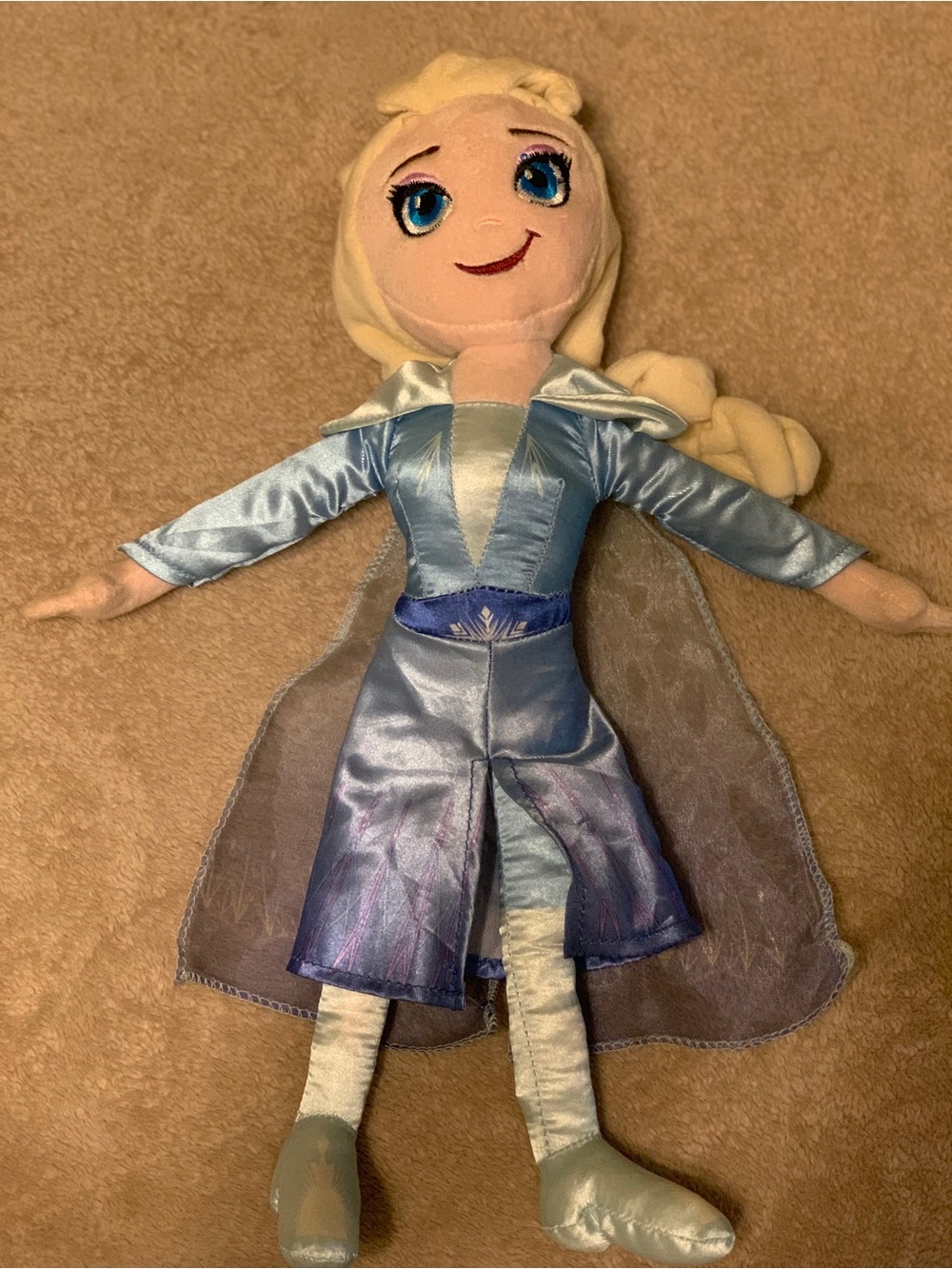 Disney Frozen2 Elsa-Inspired Blue Plush Doll 16” - Kids Toys
